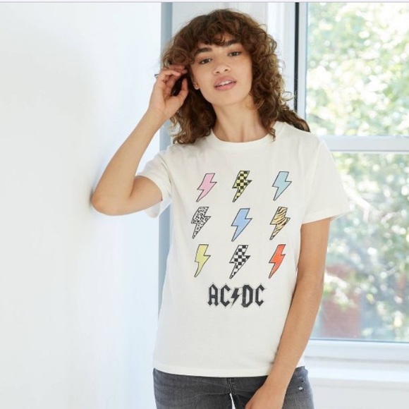 AC/DC Tops - AC/DC Lightning Bolt Boyfriend T-Shirt